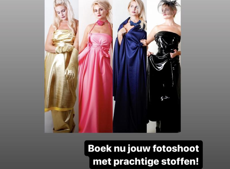 Speels, stoer en Chique: Boek nu jouw fotoshoot met prachtige stoffen – Voor ieder lichaam!